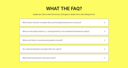 FAQ On Yellow Background