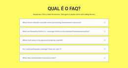 FAQ Sobre Fundo Amarelo