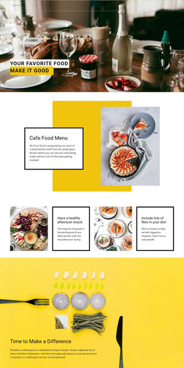 Free Online Template For Cook Your Favorite Food