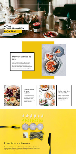 Cozinhe Sua Comida Favorita - Modelos De Temas HTML5 Gratuitos