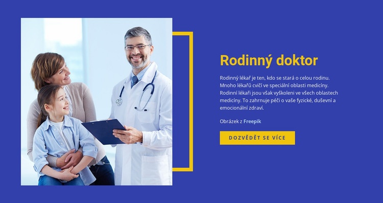 Rodinný lékař pro zdravotnictví a medicínu Šablona CSS