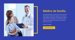 Médico De Familia En Salud Y Medicina - Plantilla De Una Página