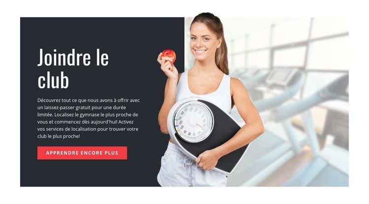 Plan de repas de musculation Maquette de site Web