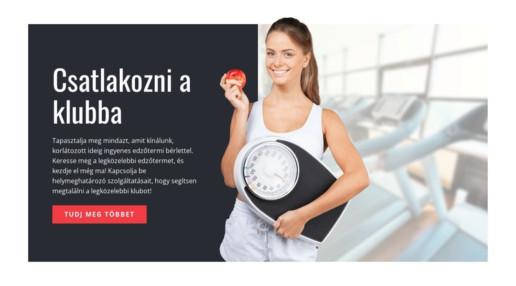 Testépítő étkezési terv Weboldal sablon