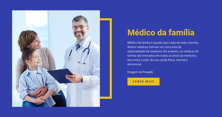 Saúde e medicina médico de família Modelo de uma página