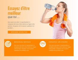 Nourriture Et Boissons Pour Le Sport Modèle De Site