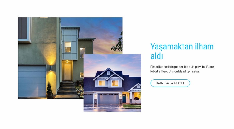 Satılık evlere göz atın Web sitesi tasarımı
