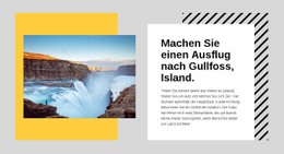 Islands Ringstraße - Modernes Website-Design