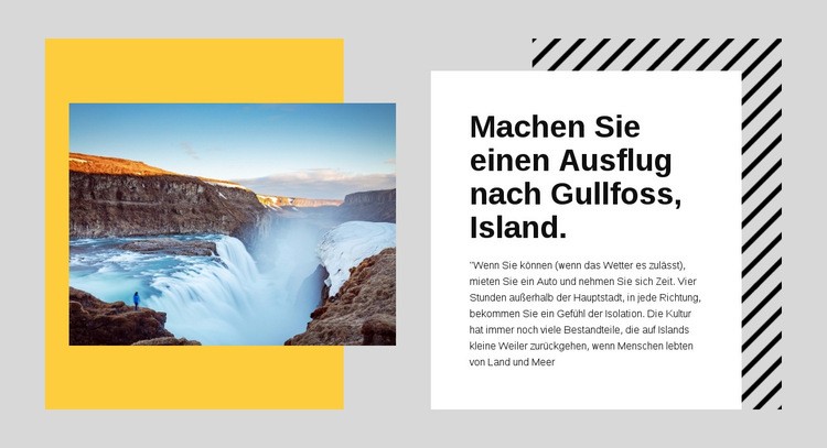 Islands Ringstraße Website design