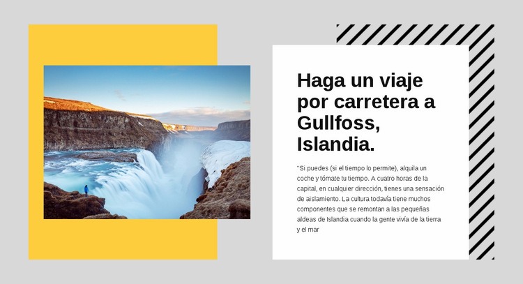 La carretera de circunvalación de Islandia Diseño de páginas web
