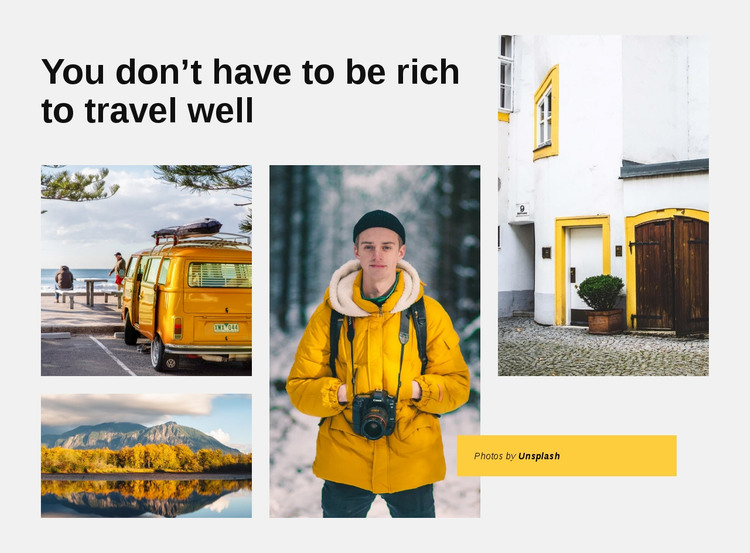 World tis full of adventures Homepage Design