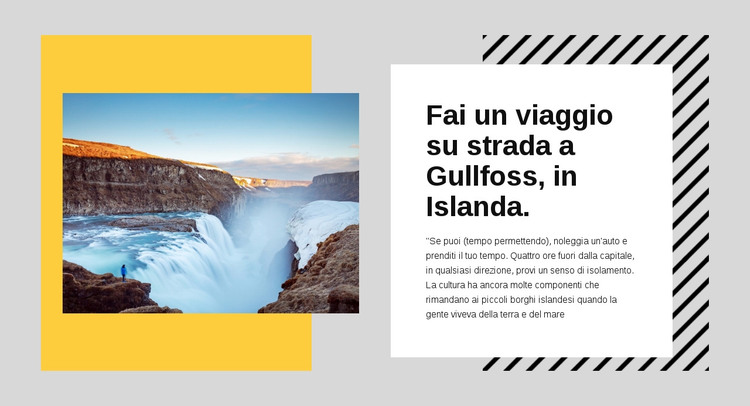 La tangenziale dell'Islanda Modello HTML