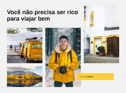 Página Inicial Do Site Para O Mundo Está Cheio De Aventuras