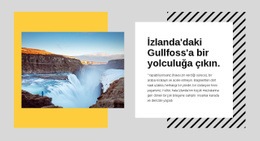 İzlanda'Nın Çevre Yolu - Bir Sayfalık Şablon