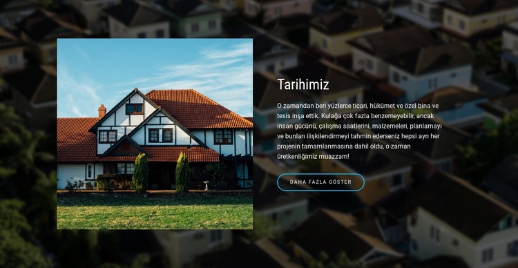 Satılık evler ve daireler Bir Sayfa Şablonu