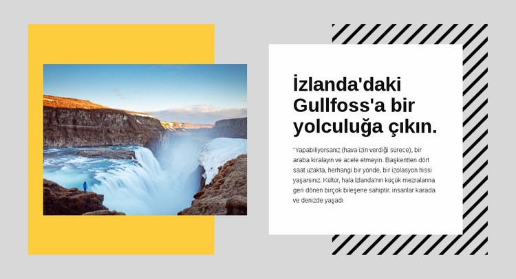 İzlanda'nın çevre yolu Web sitesi tasarımı