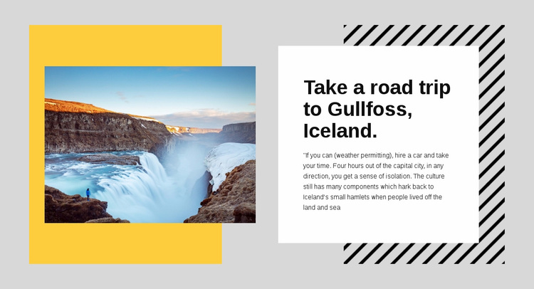 De ringweg van IJsland Website ontwerp