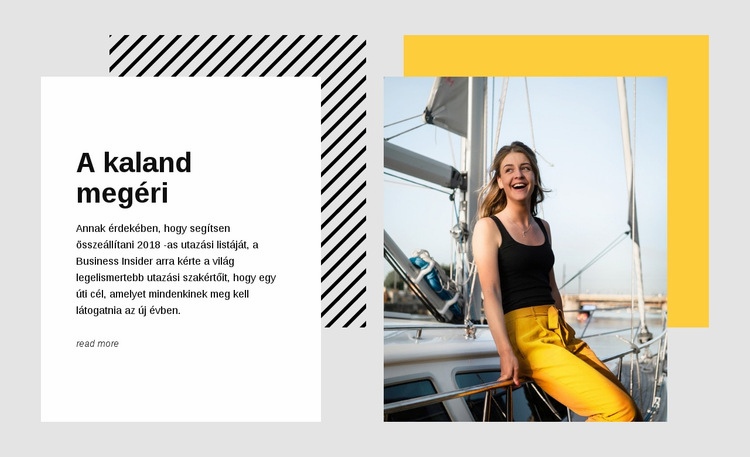 Yacht charter Görögország HTML Sablon