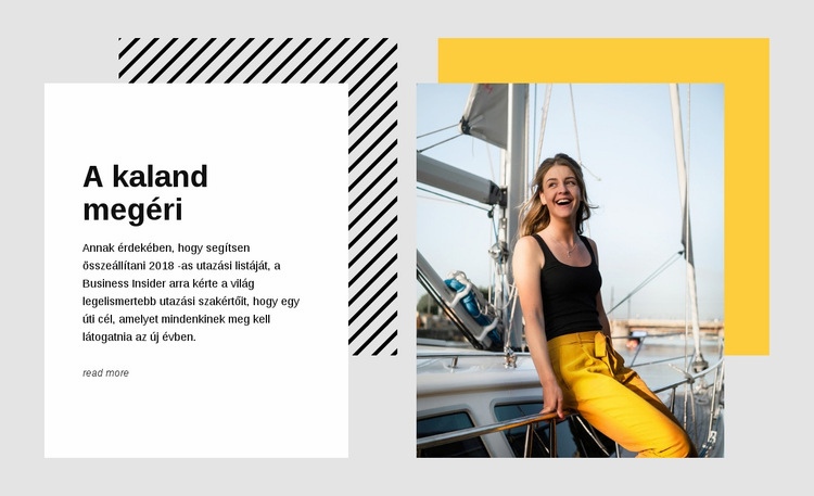 Yacht charter Görögország Weboldal sablon