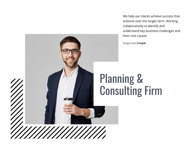 Planning and consulting firm Squarespace Template Alternative