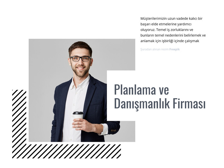 Planlama ve danışmanlık firması Web Sitesi Şablonu