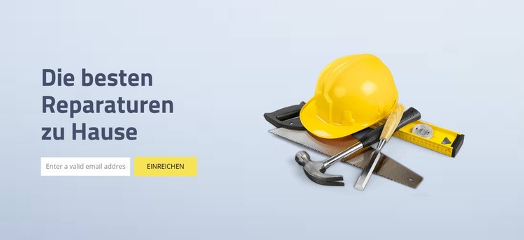 Reparaturen der Hausinspektion Website Builder-Vorlagen