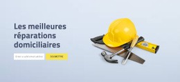 Réparations D'Inspection Domiciliaire - HTML Template Generator