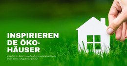 Inspirierende Öko-Häuser – Vorlage Für Website-Builder