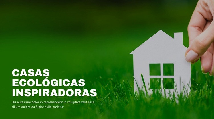 Casas ecológicas inspiradoras Creador de sitios web HTML