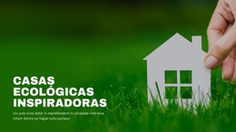 Casas Ecológicas Inspiradoras - Tema WordPress Gratuito