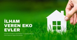 İlham Veren Eko Evler - Drag And Drop HTML Builder