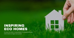 Multipurpose Website Mockup For Inspiring Eco Homes