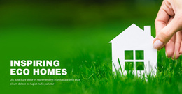 Inspiring Eco Homes - Landing Page Inspiration