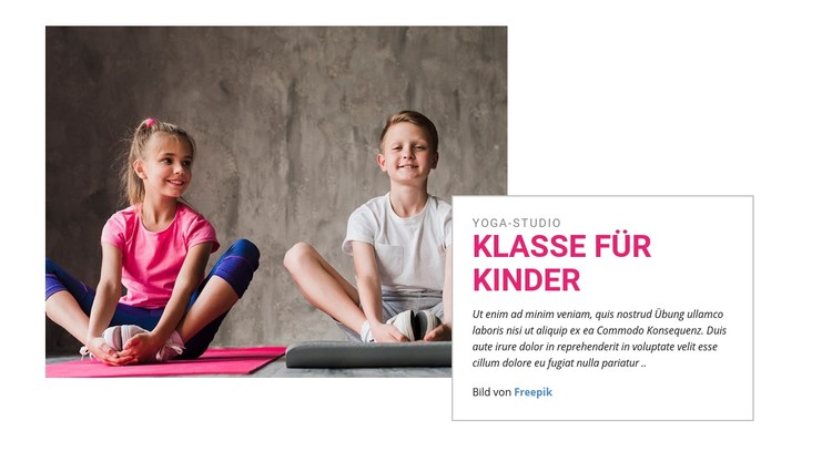 Klasse für Kinder CSS-Vorlage