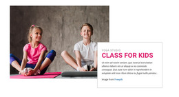 Class For Kids - Site With HTML Template Download