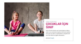 Çocuklar Için Sınıf Premium CSS Şablonu