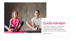 Class For Kids - Customizable Professional Web Page Design