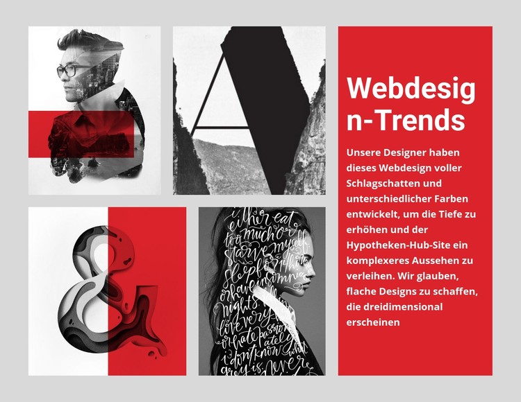 10 Webdesign-Trends CSS-Vorlage