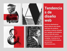 10 Tendencias De Diseño Web: Plantilla De Sitio Web Adaptable