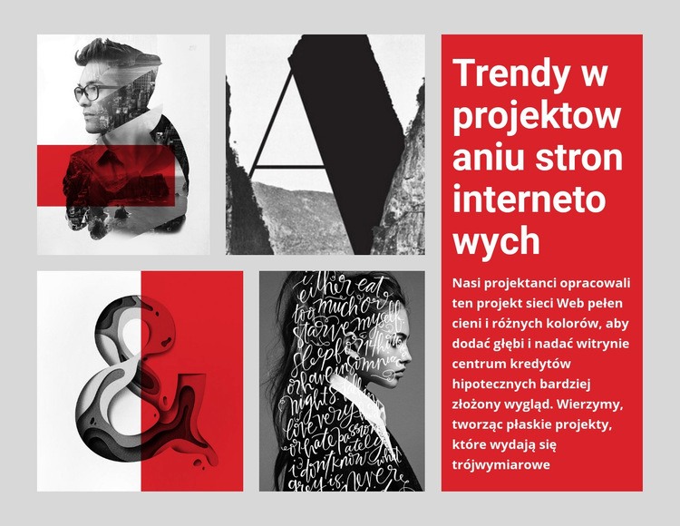 10 trendów w projektowaniu stron internetowych Szablony do tworzenia witryn internetowych