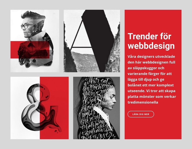 10 webbdesigntrender Webbplats mall