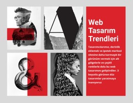 10 Web Tasarım Trendi Tasarım Şablonu
