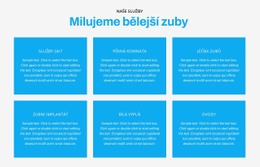 Milujeme Bělejší Zuby – Šablona Webových Stránek Ke Stažení Zdarma