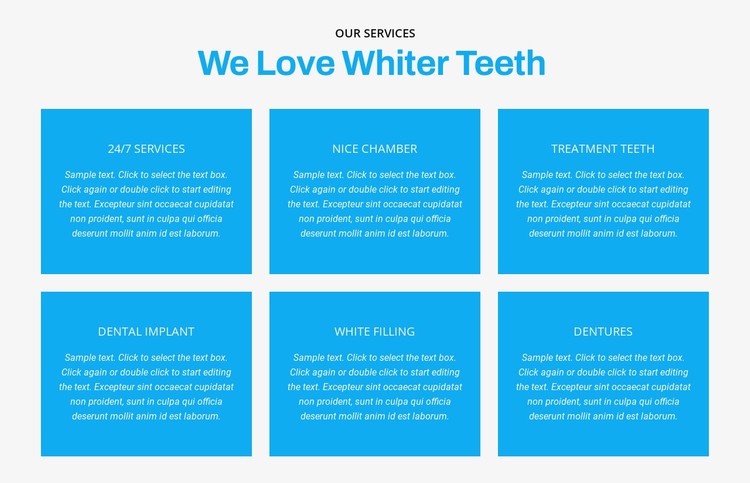 We houden van wittere tanden CSS-sjabloon