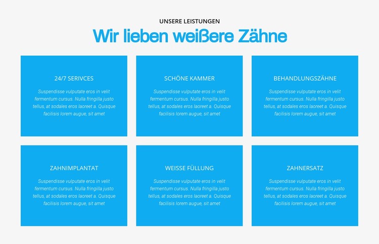 Wir lieben weißere Zähne CSS-Vorlage