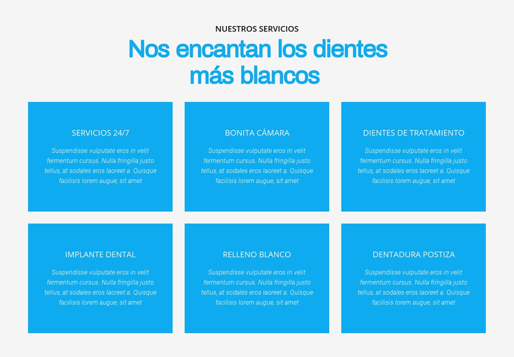 Nos encantan los dientes más blancos Plantilla HTML