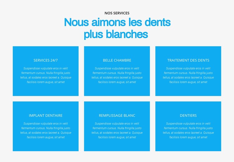 Nous aimons les dents plus blanches Modèle CSS