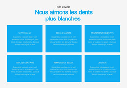 Conception HTML Pour Nous Aimons Les Dents Plus Blanches