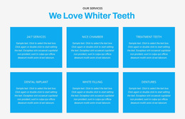 HTML5 Template For We Love Whiter Teeth