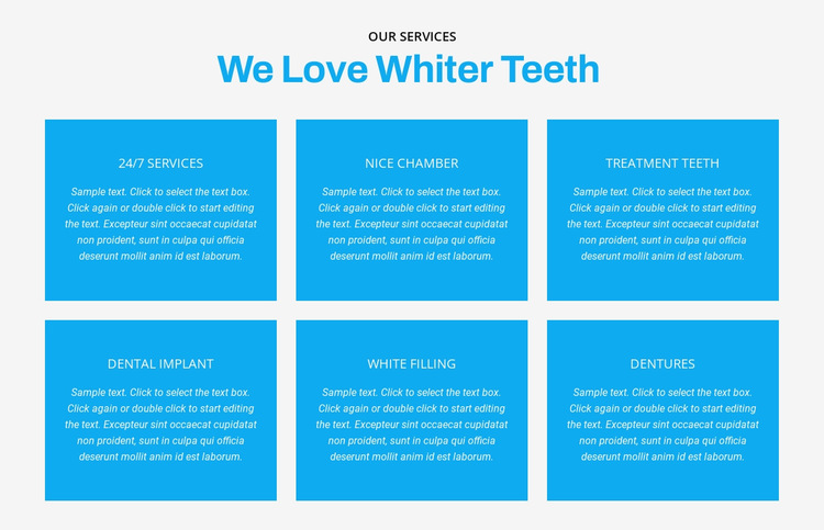 We houden van wittere tanden HTML5-sjabloon